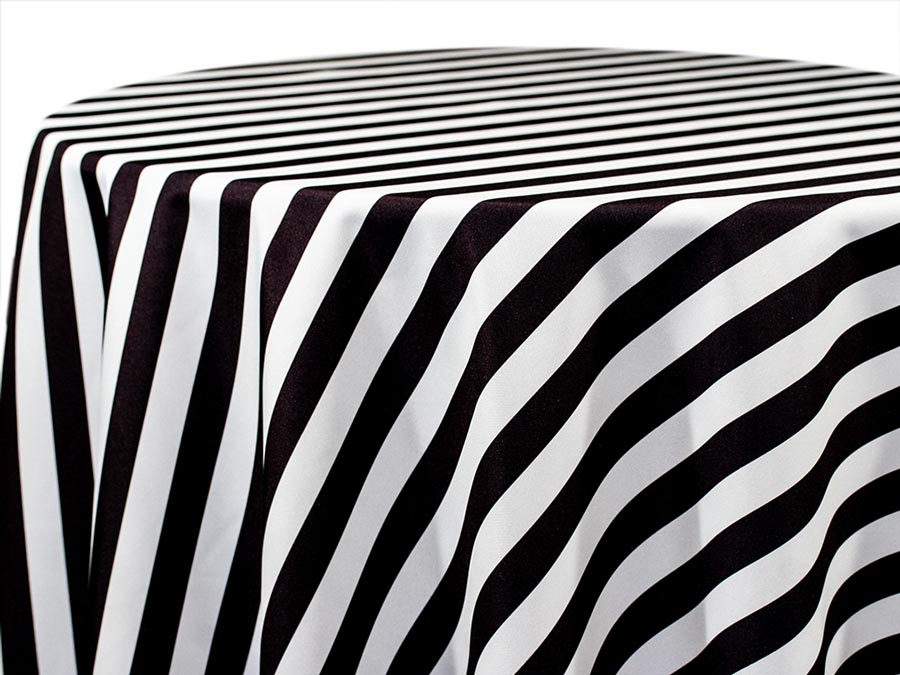 Black & White Awning Stripe